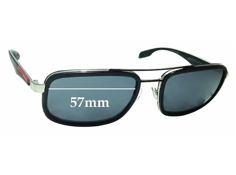 Sunglass Fix Ersatzgläser für Prada SPS52P - 57mm Wide Sunglass Fix Ersatzgläser für Prada SPS52P - 57mm Wide