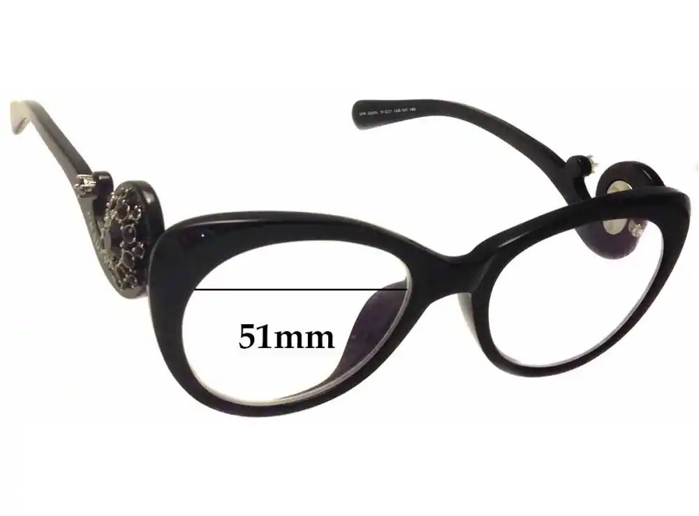 Sunglass Fix Ersatzgläser für Prada VPR060 - 51mm Wide Sunglass Fix Ersatzgläser für Prada VPR060 - 51mm Wide