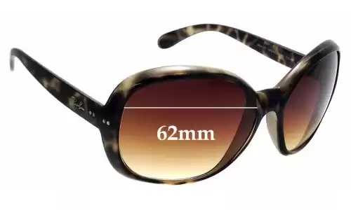 Sunglass Fix Ersatzgläser für Ray-Ban RB4113 Jackie Ohh III - 62mm Wide Ray-Ban RB4113 Jackie Ohh III Ersatzlinsen 62mm wide