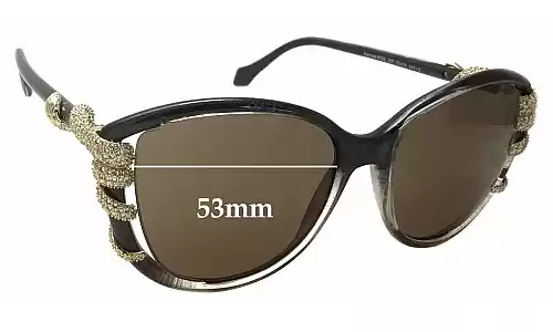 Sunglass Fix Ersatzgläser für Roberto Cavalli Sterope 972S - 53mm Wide Sunglass Fix Ersatzgläser für Roberto Cavalli Sterope 972S - 53mm Wide