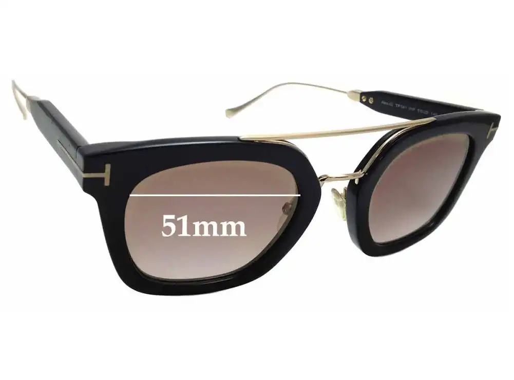 Sunglass Fix Ersatzgläser für Tom Ford Alex-02 TF541 - 51mm Wide Sunglass Fix Ersatzgläser für Tom Ford Alex-02 TF541 - 51mm Wide