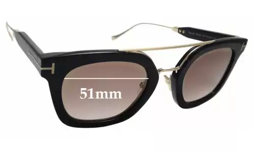 Sunglass Fix Ersatzgläser für Tom Ford Alex-02 TF541 - 51mm Wide Sunglass Fix Ersatzgläser für Tom Ford Alex-02 TF541 - 51mm Wide
