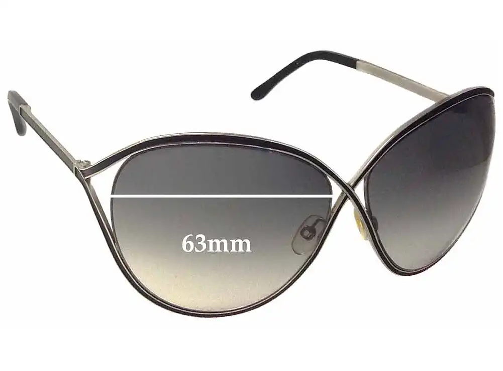 Sunglass Fix Ersatzgläser für Tom Ford Sienna TF178 - 63mm Wide Sunglass Fix Ersatzgläser für Tom Ford Sienna TF178 - 63mm Wide