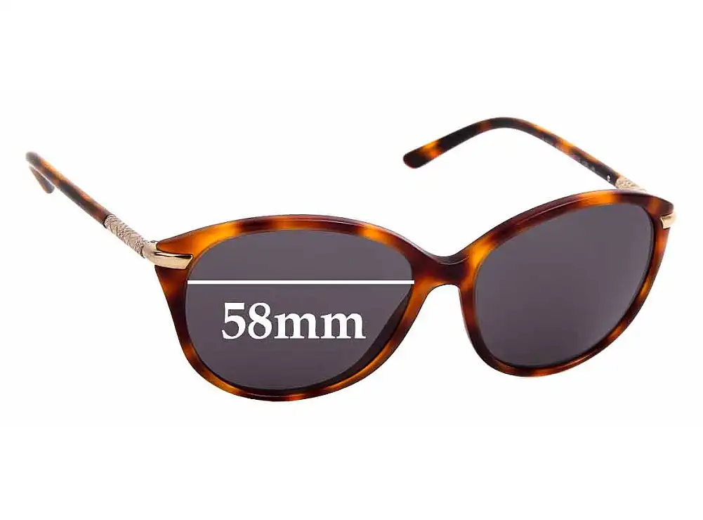 Sunglass Fix Ersatzgläser für Burberry B 4125 - 58mm Wide Sunglass Fix Ersatzgläser für Burberry B 4125 - 58mm Wide