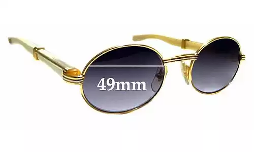 Sunglass Fix Ersatzgläser für Cartier Giverny - 49mm Wide Cartier Giverny Ersatzlinsen 49mm wide