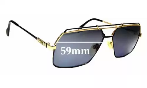 Sunglass Fix Ersatzgläser für Cazal MOD 734 - 59mm Wide Cazal MOD 734 Ersatzlinsen 59mm wide