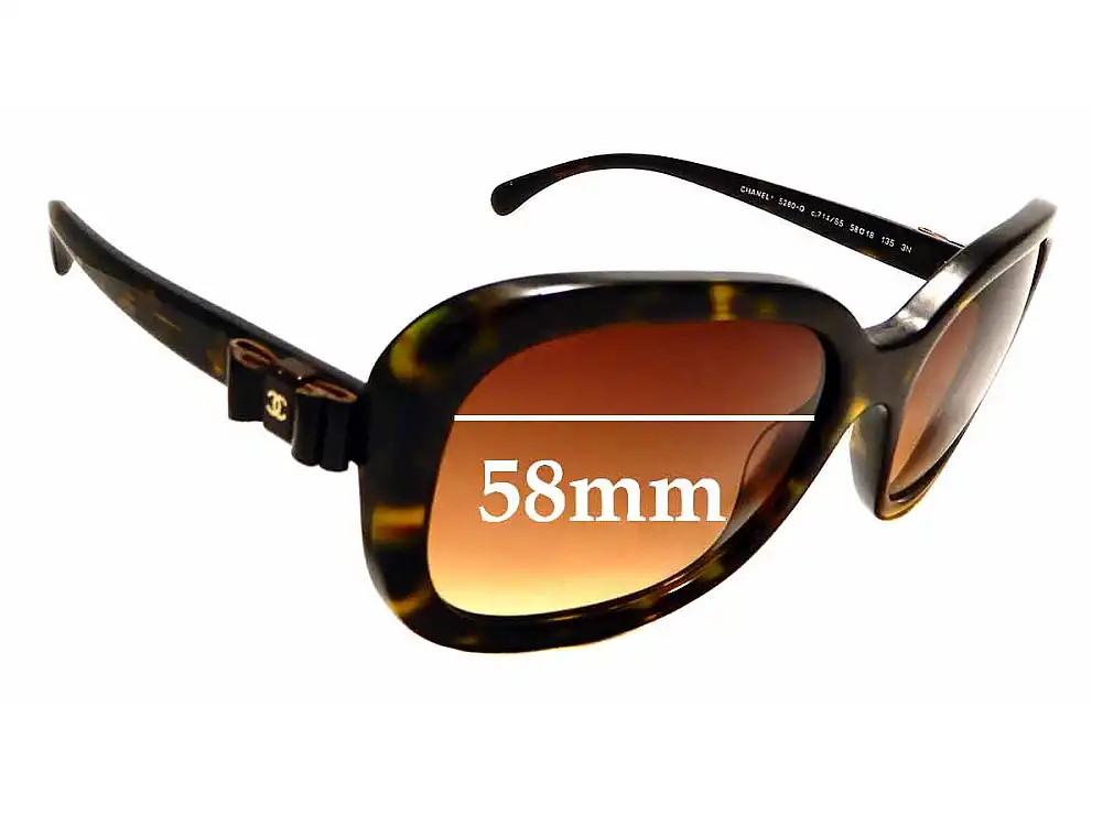 Sunglass Fix Ersatzgläser für Chanel 5280-Q - 58mm Wide Sunglass Fix Ersatzgläser für Chanel 5280-Q - 58mm Wide