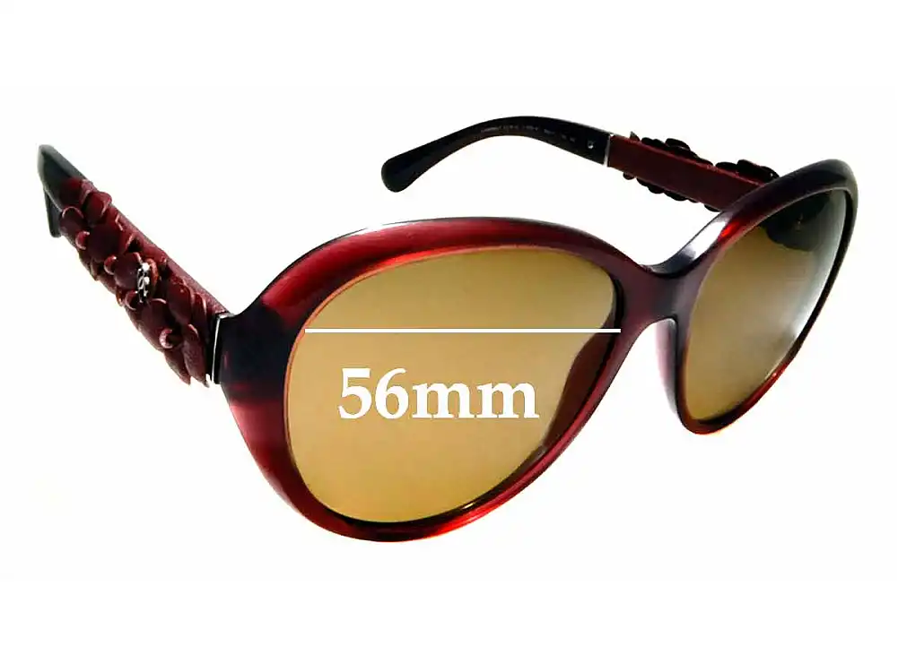 Sunglass Fix Ersatzgläser für Chanel 5316-Q - 56mm Wide Sunglass Fix Ersatzgläser für Chanel 5316-Q - 56mm Wide