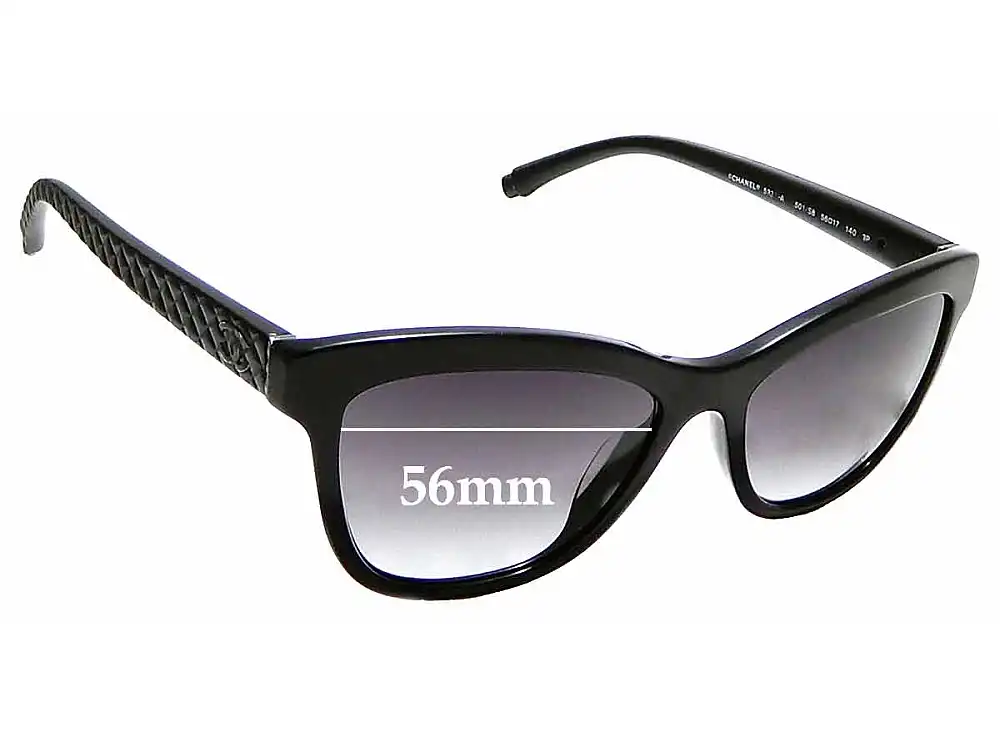Sunglass Fix Ersatzgläser für Chanel 5330-A - 56mm Wide Sunglass Fix Ersatzgläser für Chanel 5330-A - 56mm Wide