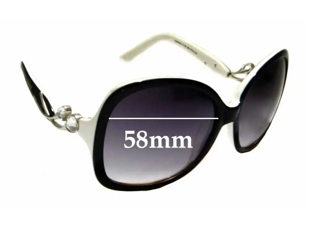 Sunglass Fix Ersatzgläser für Christian Dior D9830A - 58mm Wide Sunglass Fix Ersatzgläser für Christian Dior D9830A - 58mm Wide