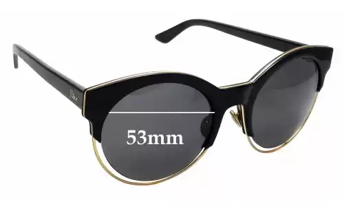 Sunglass Fix Ersatzgläser für Christian Dior Sideral 1 - 53mm Wide Sunglass Fix Ersatzgläser für Christian Dior Sideral 1 - 53mm Wide