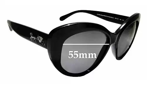 Sunglass Fix Ersatzgläser für Coach HC8206 - 55mm Wide Sunglass Fix Ersatzgläser für Coach HC8206 - 55mm Wide