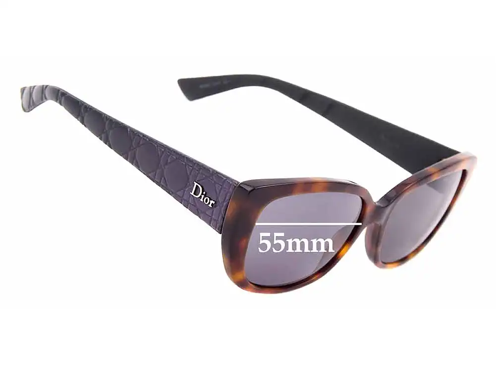 Sunglass Fix Ersatzgläser für Christian Dior Lady 2R - 55mm Wide Sunglass Fix Ersatzgläser für Christian Dior Lady 2R - 55mm Wide