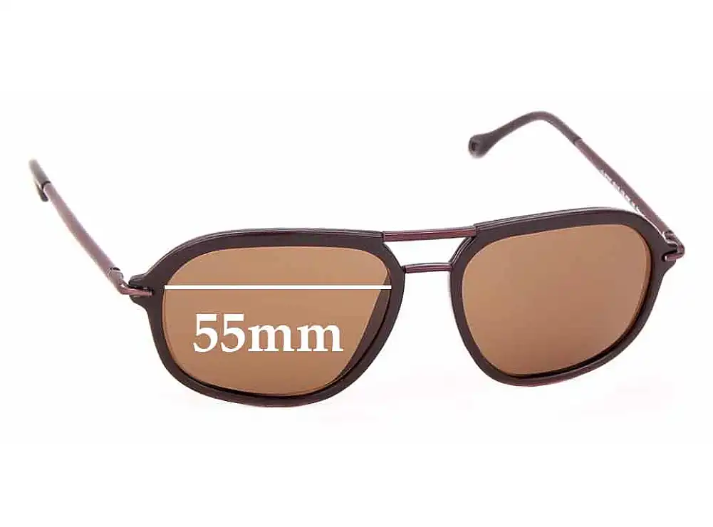 Sunglass Fix Ersatzgläser für Ermenegildo Zegna SZ 3197 - 55mm Wide Sunglass Fix Ersatzgläser für Ermenegildo Zegna SZ 3197 - 55mm Wide