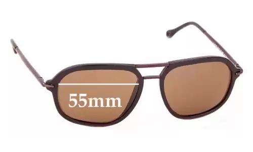 Sunglass Fix Ersatzgläser für Ermenegildo Zegna SZ 3197 - 55mm Wide Sunglass Fix Ersatzgläser für Ermenegildo Zegna SZ 3197 - 55mm Wide