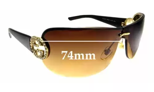 Sunglass Fix Ersatzgläser für Gucci GG4224/S - 74mm Wide Gucci GG4224/S Ersatzgläser 74mm wide