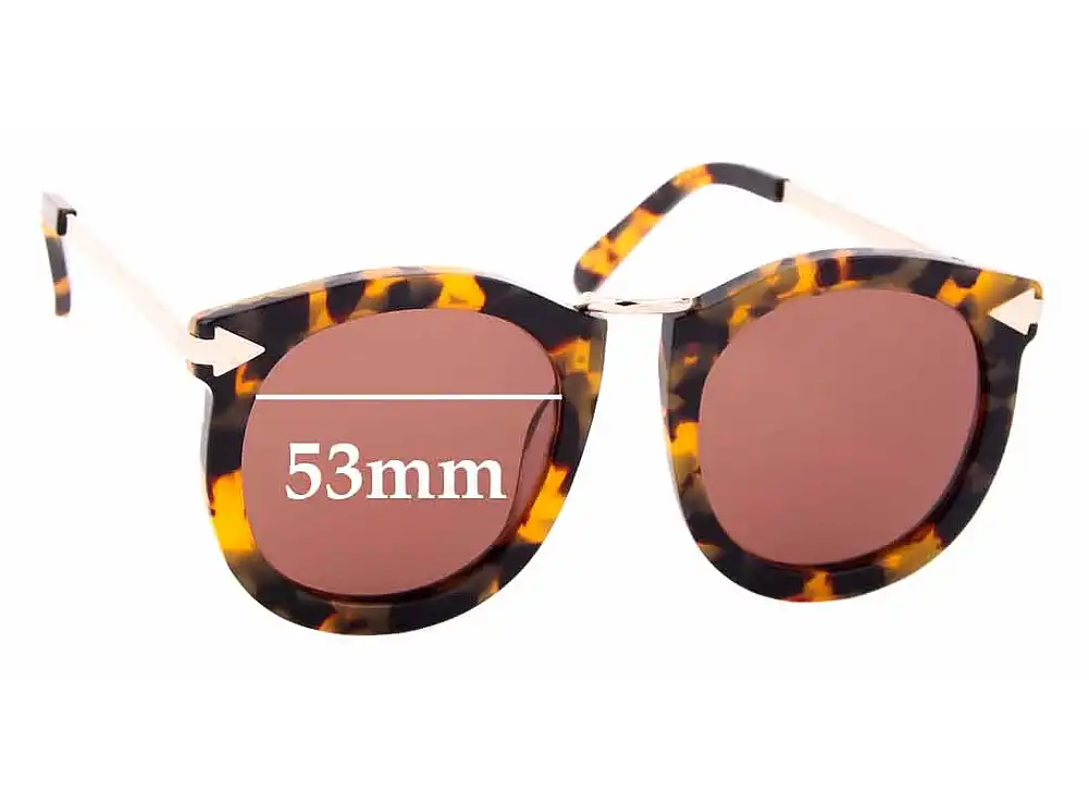 Sunglass Fix Ersatzgläser für Karen Walker Super Lunar - 53mm Wide Sunglass Fix Ersatzgläser für Karen Walker Super Lunar - 53mm Wide