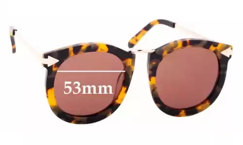 Sunglass Fix Ersatzgläser für Karen Walker Super Lunar - 53mm Wide Sunglass Fix Ersatzgläser für Karen Walker Super Lunar - 53mm Wide