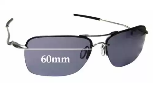 Sunglass Fix Ersatzgläser für Oakley Tailback OO4109 - 60mm Wide Oakley Tailback OO4109 Ersatzlinsen 60mm wide