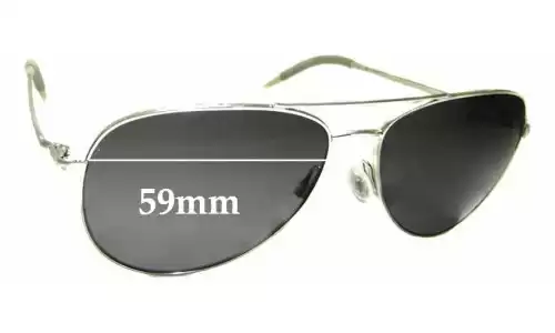 Sunglass Fix Ersatzgläser für Oliver Peoples Kannon OV1191-S - 59mm Wide Oliver Peoples Kannon OV1191-S Ersatzlinsen 59mm wide