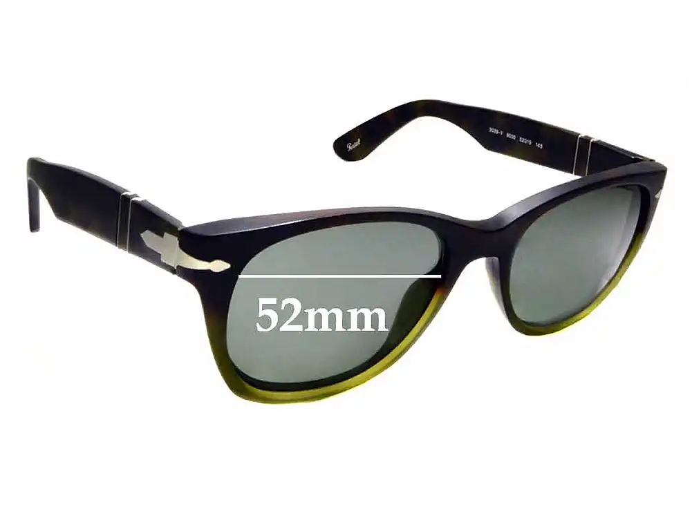 Sunglass Fix Ersatzgläser für Persol 3039-V - 52mm Wide Sunglass Fix Ersatzgläser für Persol 3039-V - 52mm Wide