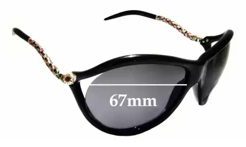 Sunglass Fix Ersatzgläser für Roberto Cavalli Prasio 449S - 67mm Wide Sunglass Fix Ersatzgläser für Roberto Cavalli Prasio 449S - 67mm Wide