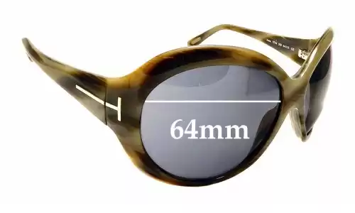 Sunglass Fix Ersatzgläser für Tom Ford Anna TF64 - 64mm Wide Sunglass Fix Ersatzgläser für Tom Ford Anna TF64 - 64mm Wide