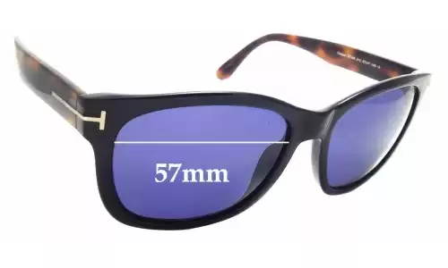 Sunglass Fix Ersatzgläser für Tom Ford Cooper TF395 - 57mm Wide Sunglass Fix Ersatzgläser für Tom Ford Cooper TF395 - 57mm Wide