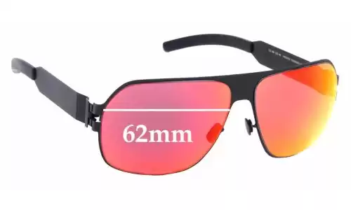 Sunglass Fix Ersatzgläser für Mykita and Bernhard Willhelm Xaver - 62mm Wide Sunglass Fix Ersatzgläser für Mykita and Bernhard Willhelm Xaver - 62mm Wide