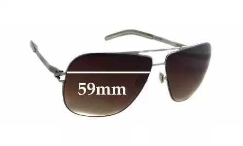 Mykita ROLF Replacement Lenses 59mm x 46mm Mykita ROLF Replacement Sunglass Lenses - 59mm wide - 46mm tall . These need to be made in Lab, Ultimate Polarised Not Available