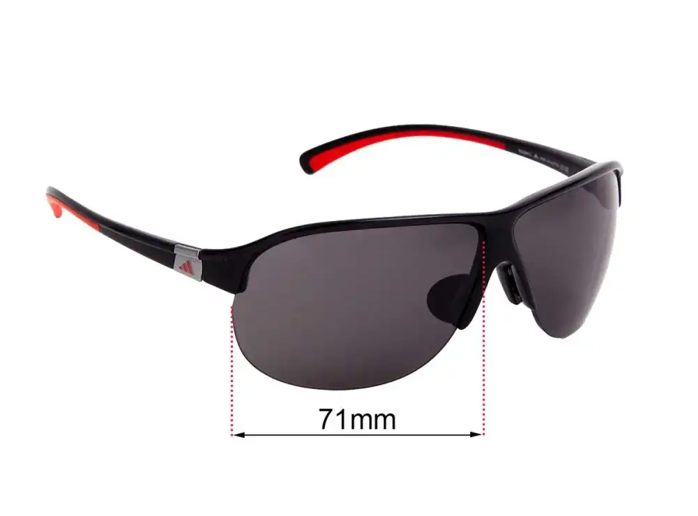 Sunglass Fix Ersatzgläser für Adidas A178 Tourpro L - 71mm Wide Sunglass Fix Ersatzgläser für Adidas A178 Tourpro L - 71mm Wide