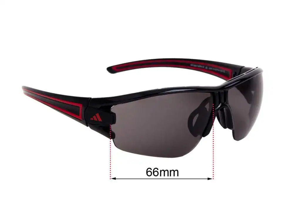 Sunglass Fix Ersatzgläser für Adidas A403 Evil Eye Halfrim S - 66mm Wide Sunglass Fix Ersatzgläser für Adidas A403 Evil Eye Halfrim S - 66mm Wide