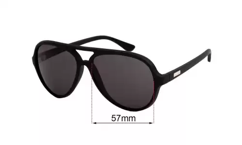 Sunglass Fix Ersatzgläser für Childe Delete - 57mm Wide Childe Delete Ersatzlinsen 57mm wide