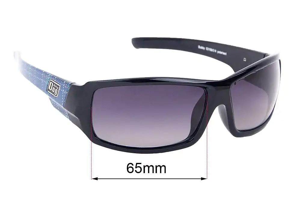 Sunglass Fix Ersatzgläser für Dirty Dog Bubby - 65mm Wide Sunglass Fix Ersatzgläser für Dirty Dog Bubby - 65mm Wide