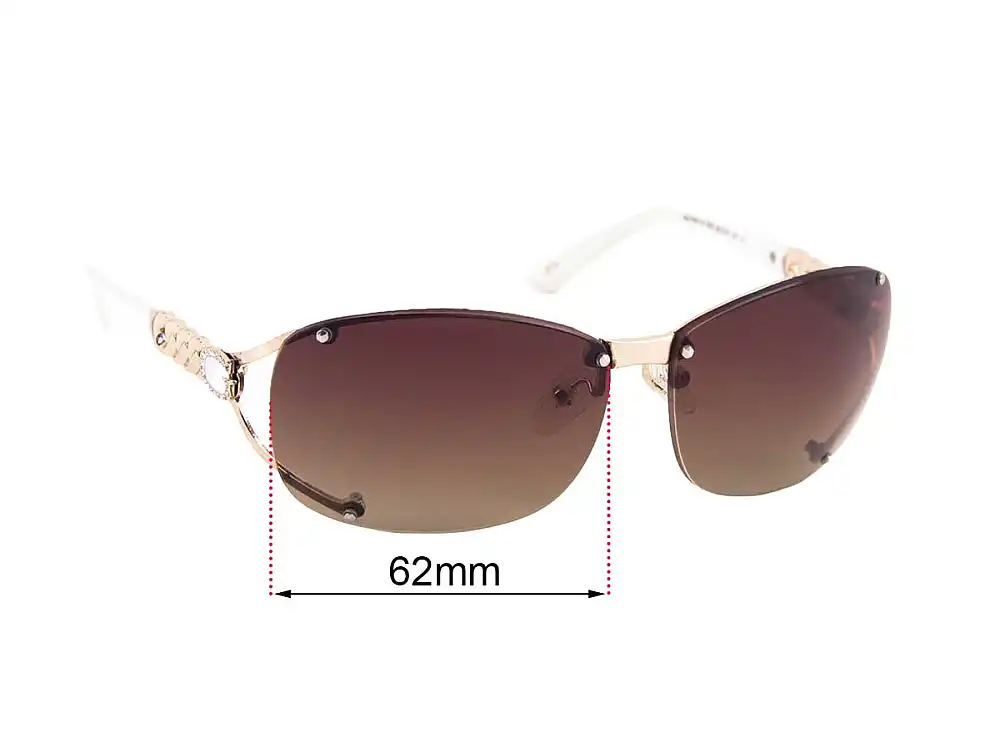 Sunglass Fix Ersatzgläser für Guess GU7481-S - 62mm Wide Sunglass Fix Ersatzgläser für Guess GU7481-S - 62mm Wide