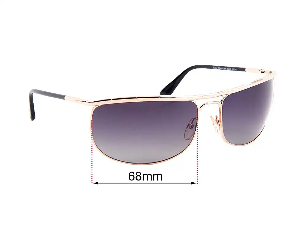 Sunglass Fix Ersatzgläser für Tom Ford Ryder TF418 - 68mm Wide Sunglass Fix Ersatzgläser für Tom Ford Ryder TF418 - 68mm Wide