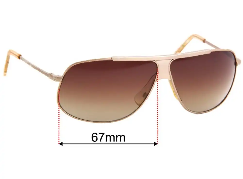 Sunglass Fix Ersatzgläser für Costume National CN 14S - 67mm Wide Sunglass Fix Ersatzgläser für Costume National CN 14S - 67mm Wide