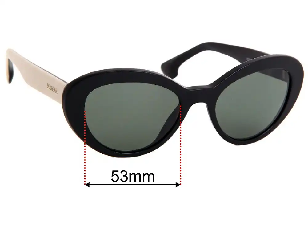 Sunglass Fix Ersatzgläser für Prada SPR15Q - 53mm Wide Sunglass Fix Ersatzgläser für Prada SPR15Q - 53mm Wide