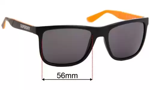 Sunglass Fix Ersatzgläser für Superdry Sport SD Sun Rx Runner - 56mm Wide Superdry Sport SD Sun Rx Runner Ersatzlinsen 56mm wide