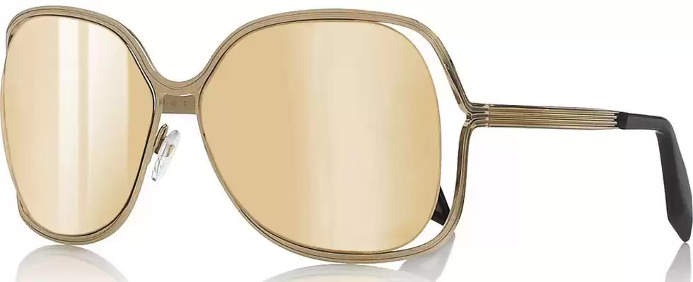 Victoria Beckham Butterfly Sunglasses coated with 18 carat gold Victoria Beckham Butterfly Sunglasses coated with 18 carat gold