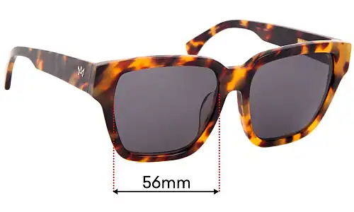 Sunglass Fix Lentes de Repuesto para AM Eyewear Allebi - 56mm Wide Sunglass Fix Lentes de Repuesto para AM Eyewear Allebi - 56mm Wide