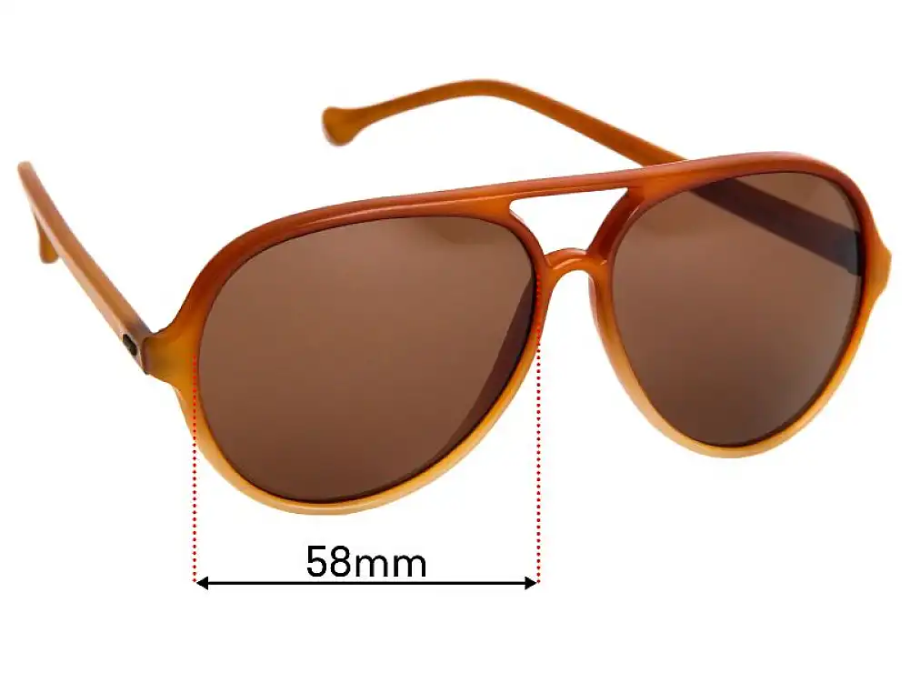 Sunglass Fix Lentes de Repuesto para Bolle IREX - 58mm Wide Sunglass Fix Lentes de Repuesto para Bolle IREX - 58mm Wide