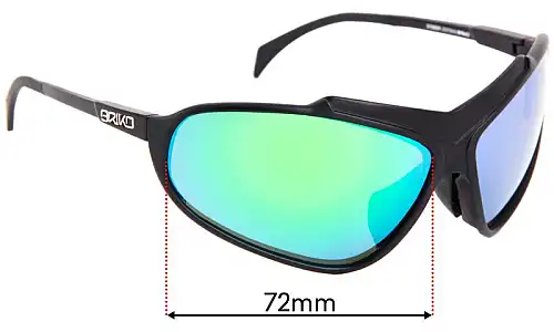 Sunglass Fix Lentes de Repuesto para Briko Stinger - 72mm Wide Briko Stinger Lentes de Repuesto 72mm wide