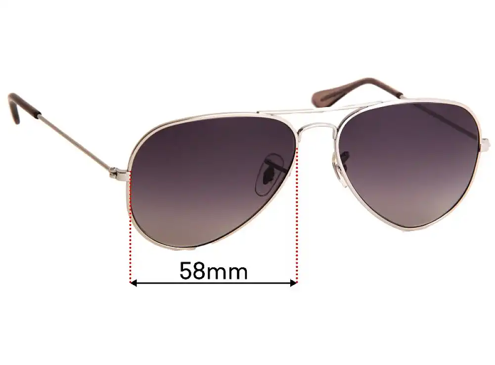 Sunglass Fix Lentes de Repuesto para Cancer Council Pokolbin - 58mm Wide Sunglass Fix Lentes de Repuesto para Cancer Council Pokolbin - 58mm Wide