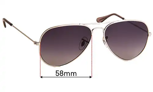 Sunglass Fix Lentes de Repuesto para Cancer Council Pokolbin - 58mm Wide Sunglass Fix Lentes de Repuesto para Cancer Council Pokolbin - 58mm Wide