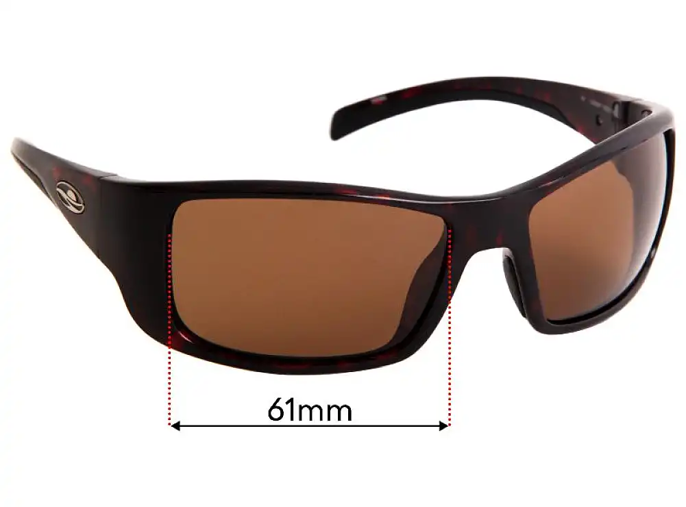 Sunglass Fix Lentes de Repuesto para Caribbean Sun CS055P - 61mm Wide Sunglass Fix Lentes de Repuesto para Caribbean Sun CS055P - 61mm Wide