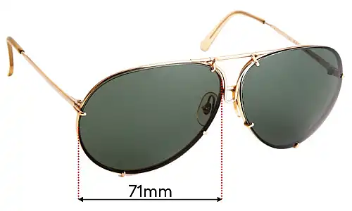 Sunglass Fix Lentes de Repuesto para Carrera 5621 - 71mm Wide Carrera 5621 Lentes de Repuesto 71mm wide