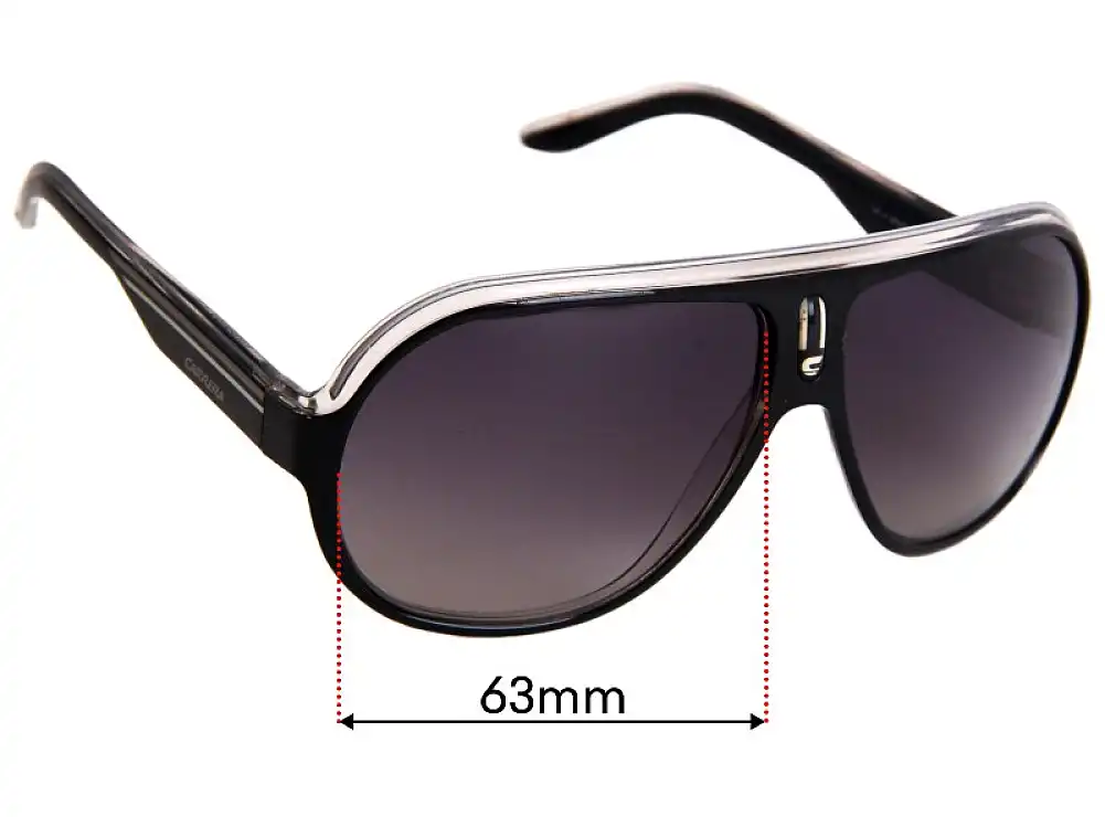 Sunglass Fix Lentes de Repuesto para Carrera Speedway - 63mm Wide Sunglass Fix Lentes de Repuesto para Carrera Speedway - 63mm Wide