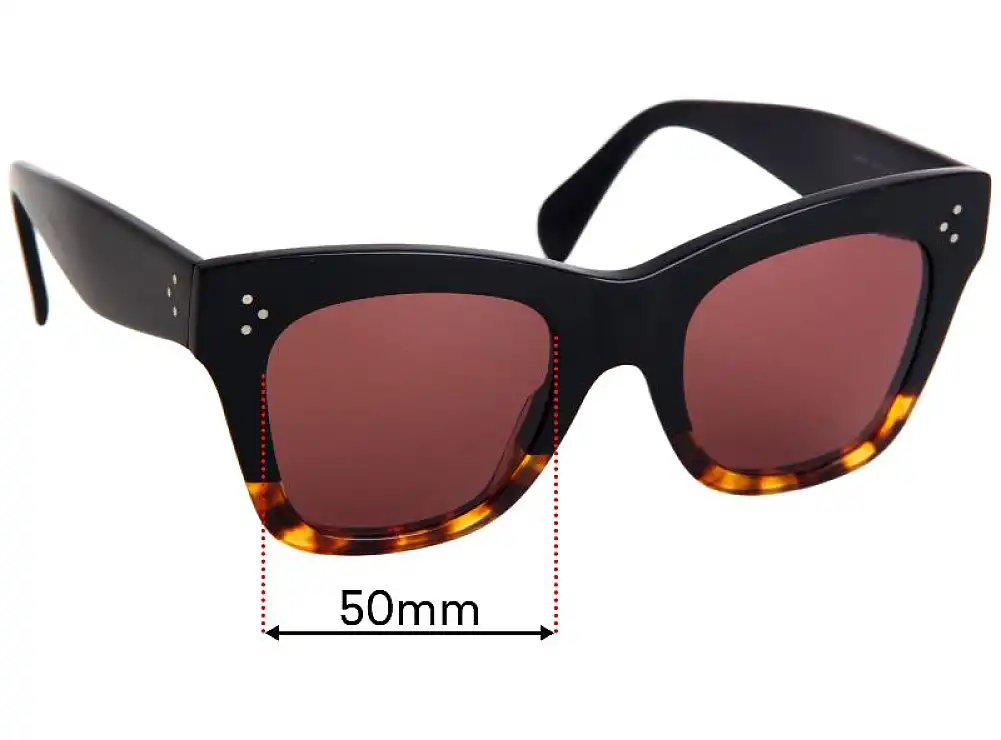 Sunglass Fix Lentes de Repuesto para Celine CL 40004I - 50mm Wide Sunglass Fix Lentes de Repuesto para Celine CL 40004I - 50mm Wide