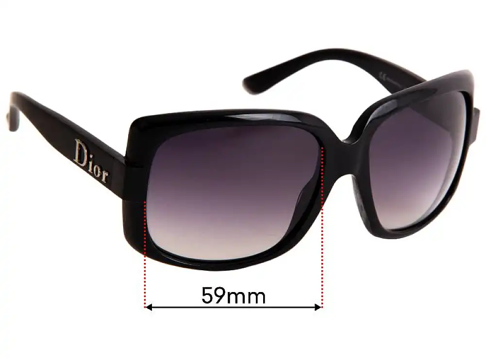 Sunglass Fix Lentes de Repuesto para Christian Dior 60'S 1 - 59mm Wide Sunglass Fix Lentes de Repuesto para Christian Dior 60'S 1 - 59mm Wide